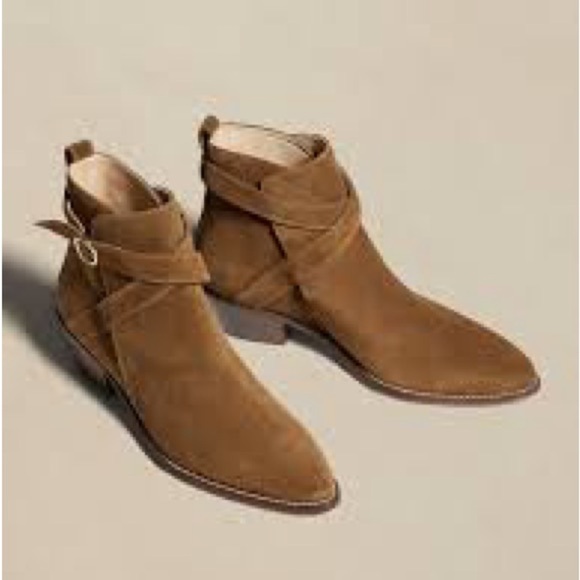 Banana Republic Stella Suede Women's Ankle Boots - Picture 1 of 10